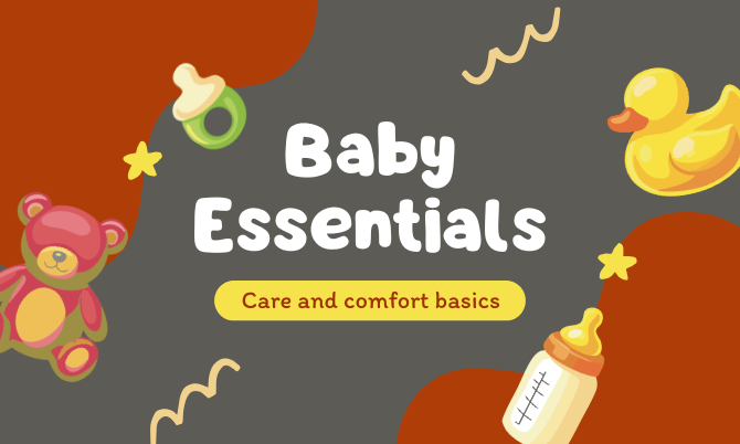 Home grocery-mega-market Brown And Yellow Playful Baby Essentials Presentation 670 X 402 Px