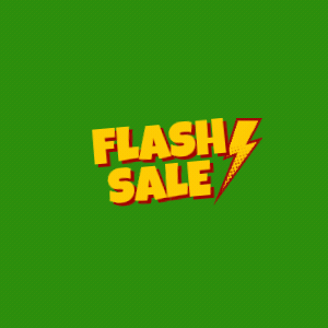 yellow & red bold illustrative flash sale instagram post (1080 x 1250 px) (300 x 300 px)